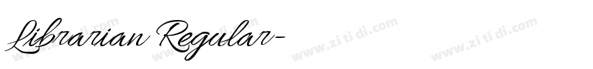Librarian Regular字体转换 Librarian Regular字体转换
